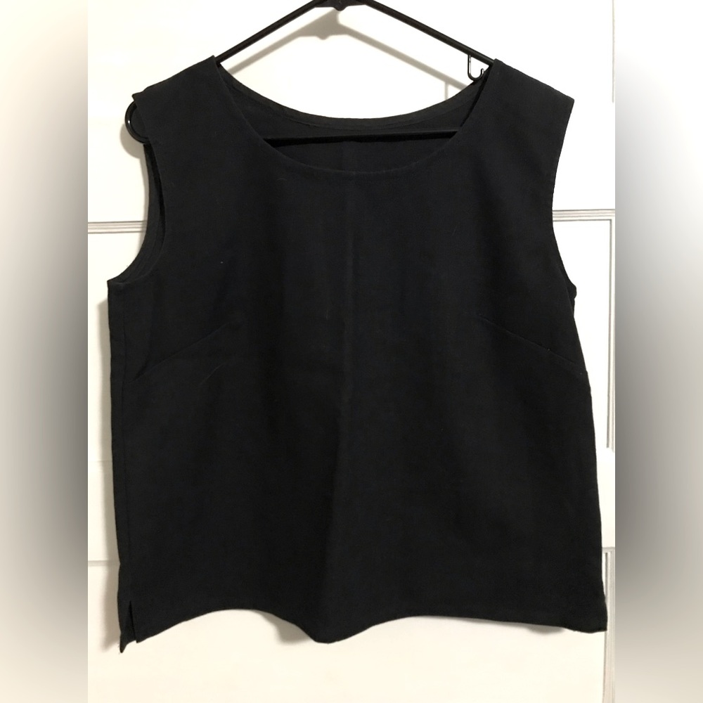 Handmade Large Black Tank Top
